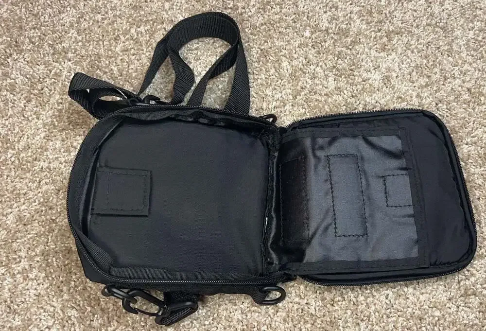 HeadRoom Black Tactical Crossbody Utility Bag